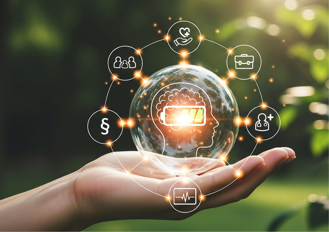 Symbolbild für Mitarbeiter, die sich unterstützen